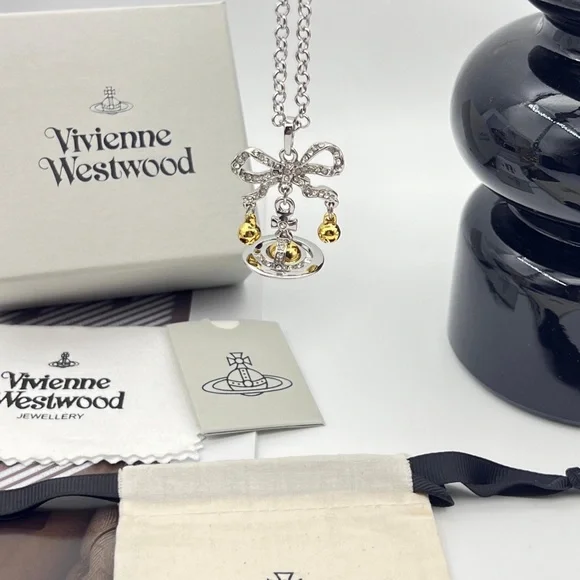 Vivienne Westwood Saturn Bell Necklace - Picture 8 of 10